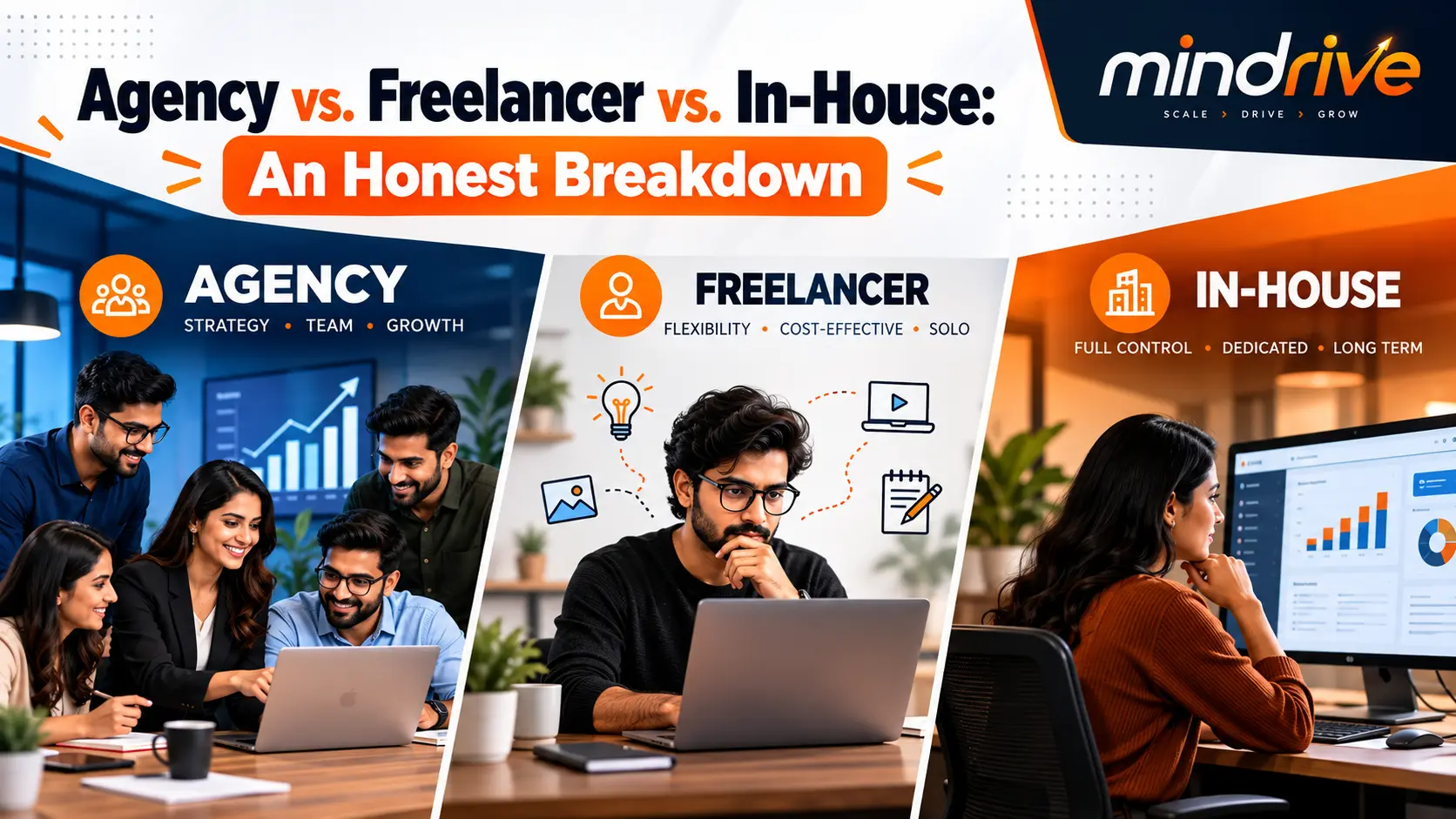 Agency vs. Freelancer vs. In-House: An Honest Breakdown